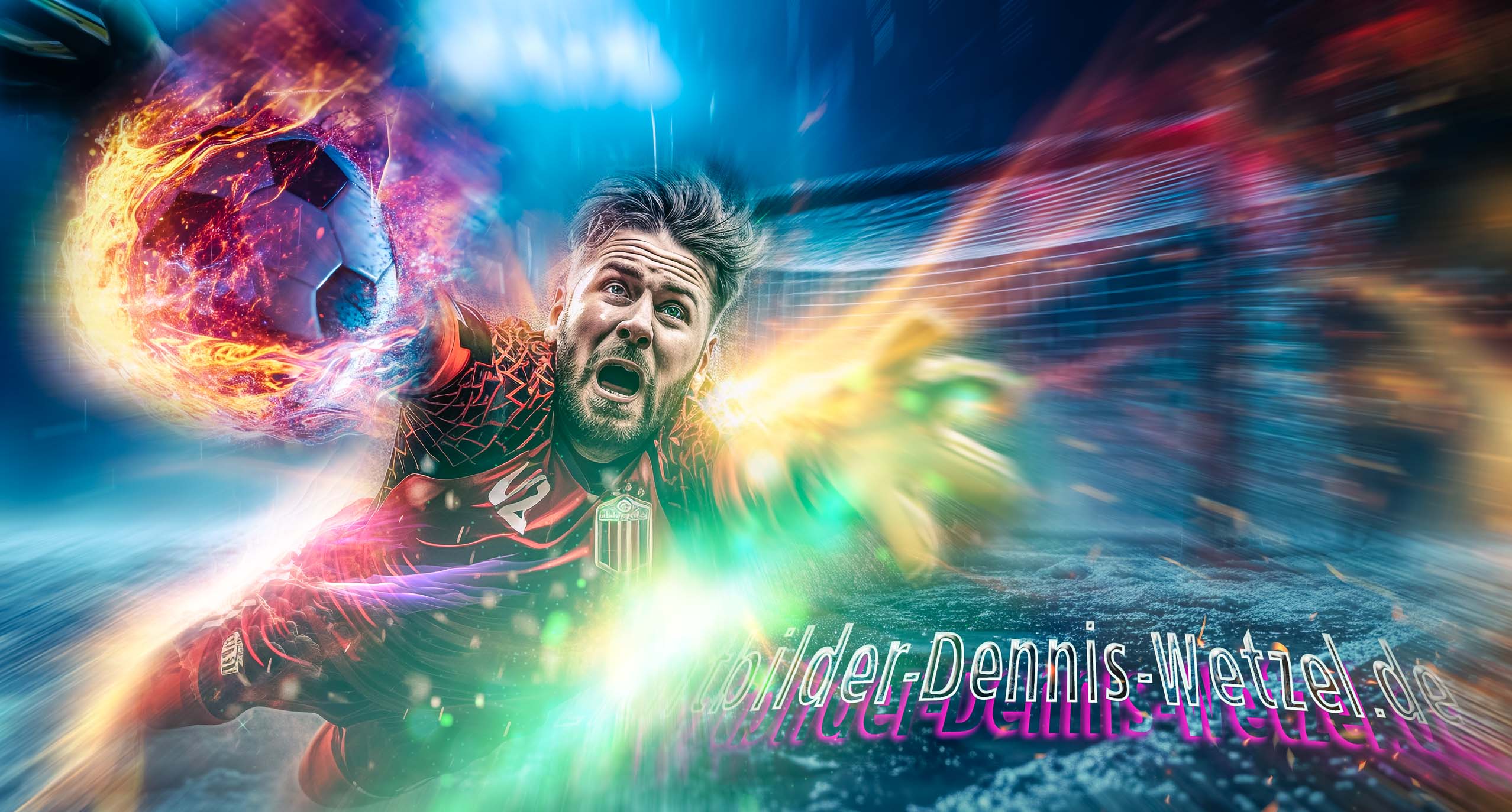 football goal in slow motion- Lichtbilder-Dennis-Wetzel.de